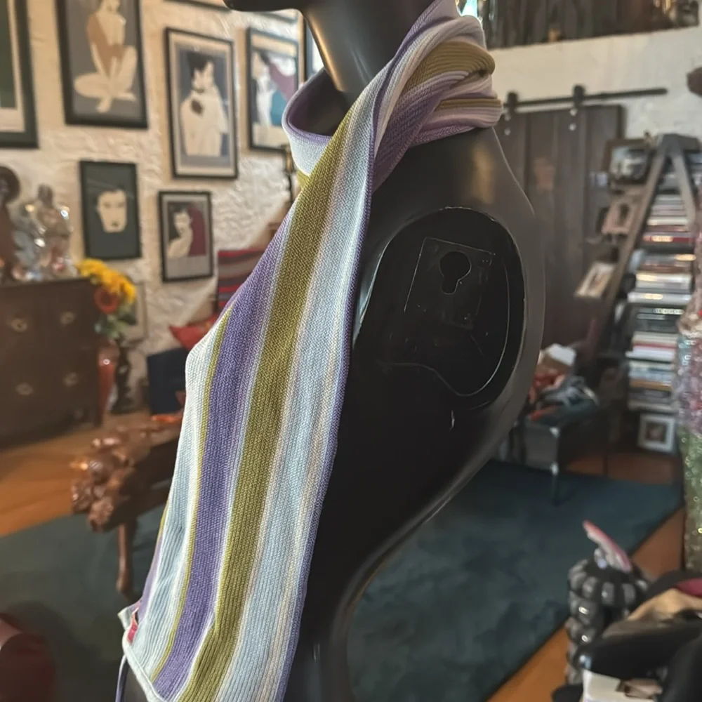 Oleana silk and wool scarf